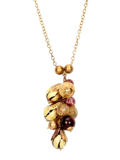 Femella Wooden Balls Necklace